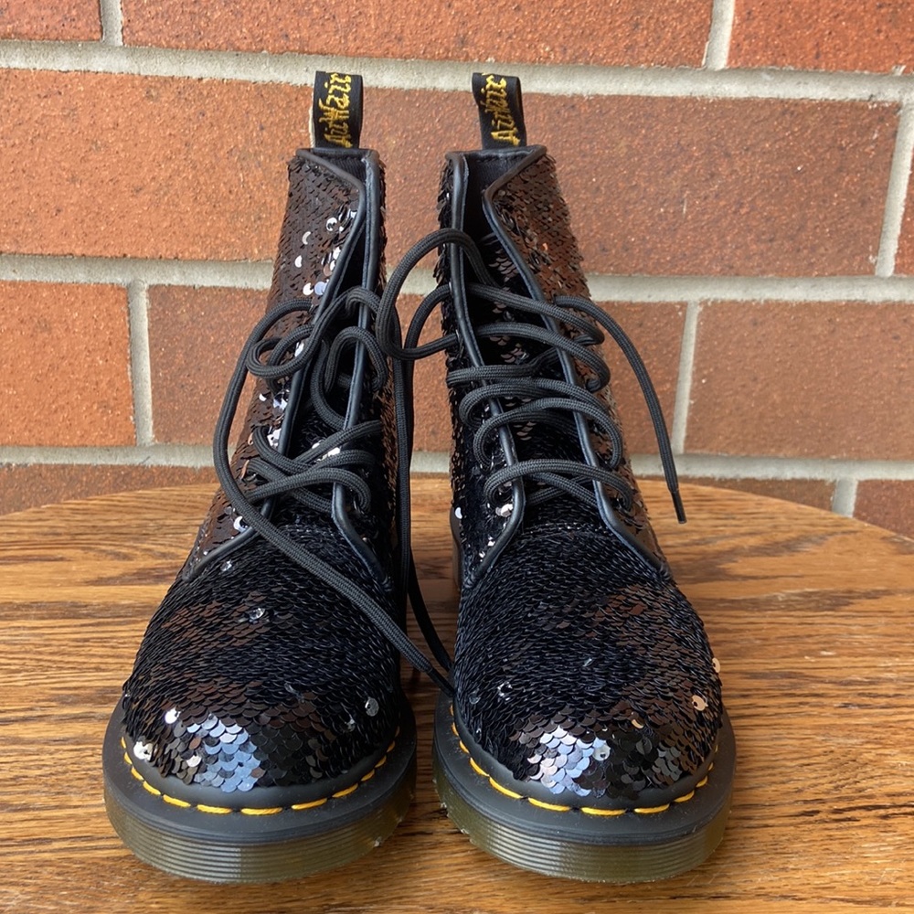 Doc Marten 1460 Pascal Sequin Boots Size 6 - image 2